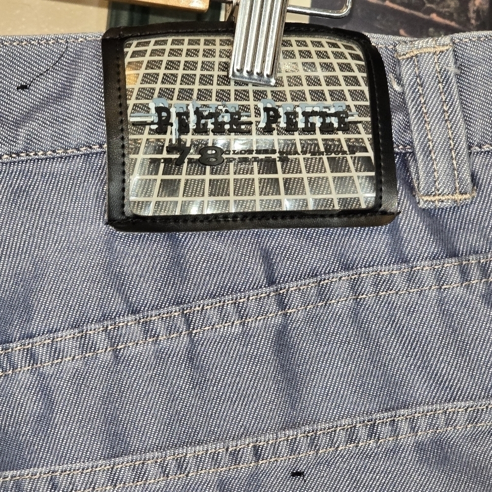 Pelle Pelle 78 Vintage Y2K Denim Utility Cargo Shorts Streetwear Size 40 - Picture 5 of 10